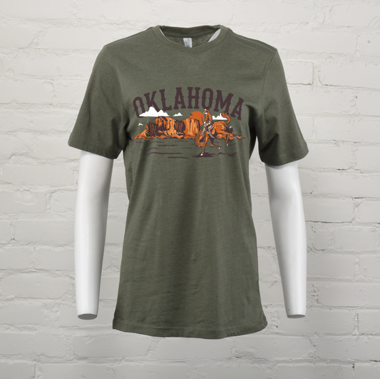 Oklahoma Cowboy Unisex Deluxe Tee