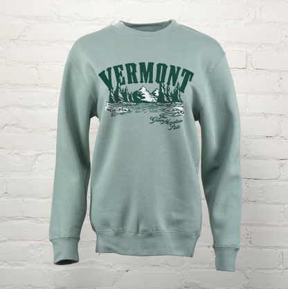 Vermont Green Mountains Unisex Premium Crewneck