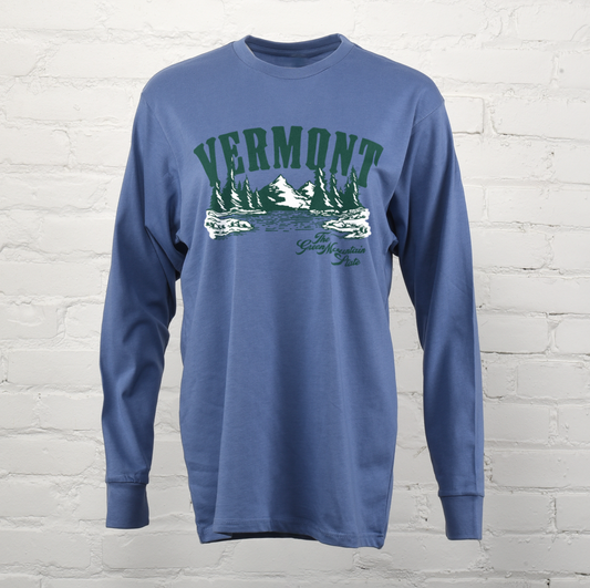 Vermont Green Mountains Unisex Long Sleeve Tee