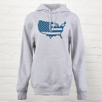 USA Outline Unisex Premium Hoodie