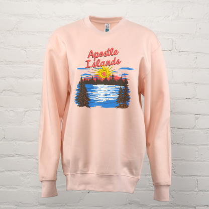 Sunset Lake Custom Unisex Crewneck