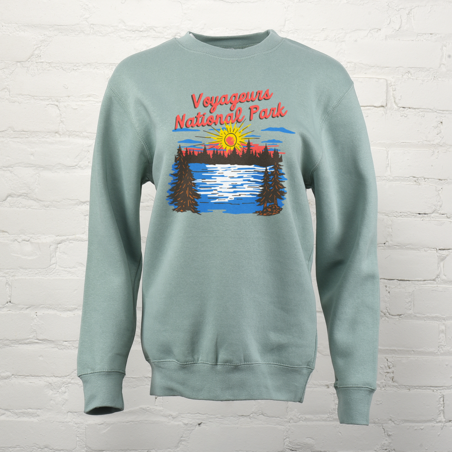 Sunset Lake Custom Unisex Crewneck