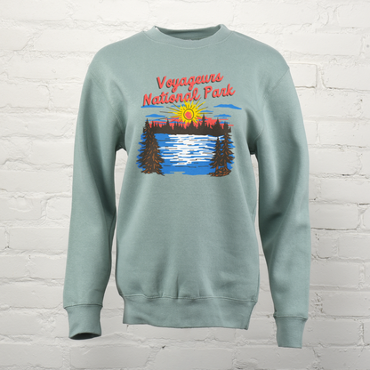 Sunset Lake Custom Unisex Crewneck