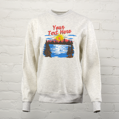 Sunset Lake Custom Unisex Crewneck