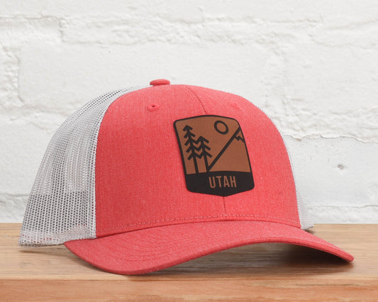 Utah Mts & Trees Badge Snapback