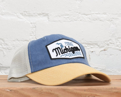 Michigan 3D Great Lakes Dad Hat