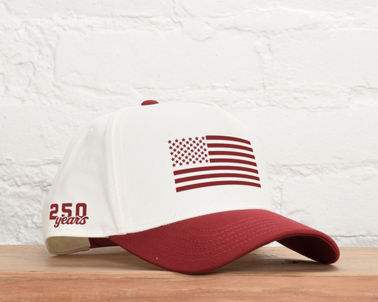 3D American Flag Two Tone Snapback - 250 Anniversary
