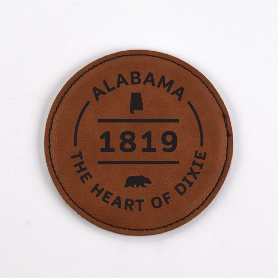 Alabama PU Leather Coasters