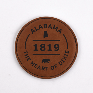 Alabama PU Leather Coasters