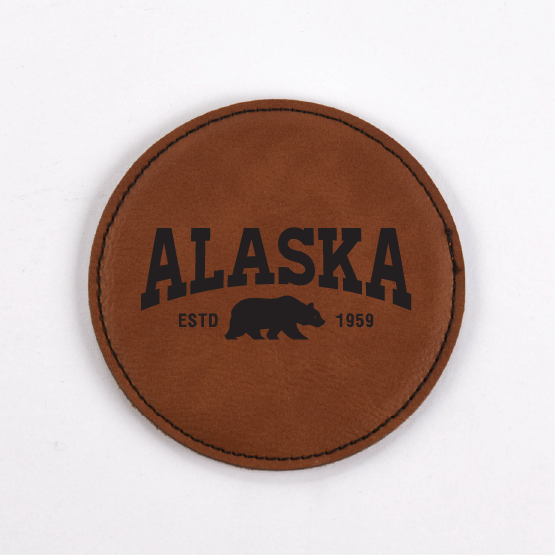 Alaska PU Leather Coasters