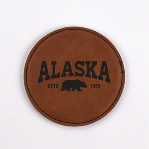 Alaska PU Leather Coasters