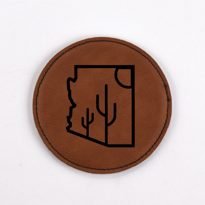 Arizona PU Leather Coasters