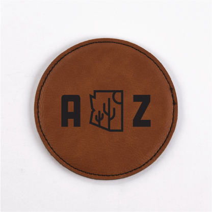 Arizona PU Leather Coasters