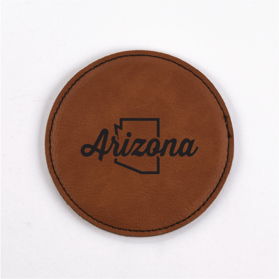 Arizona PU Leather Coasters