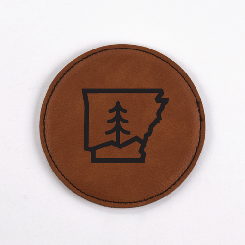 Arkansas PU Leather Coasters