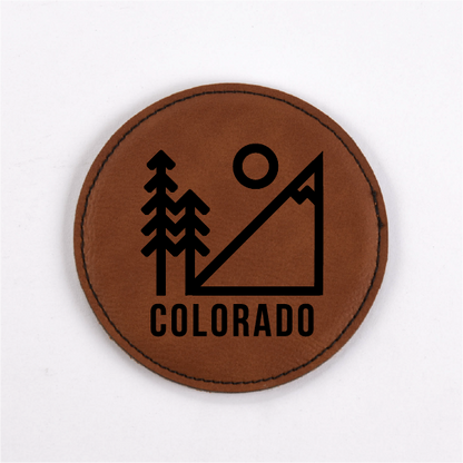 Colorado PU Leather Coasters