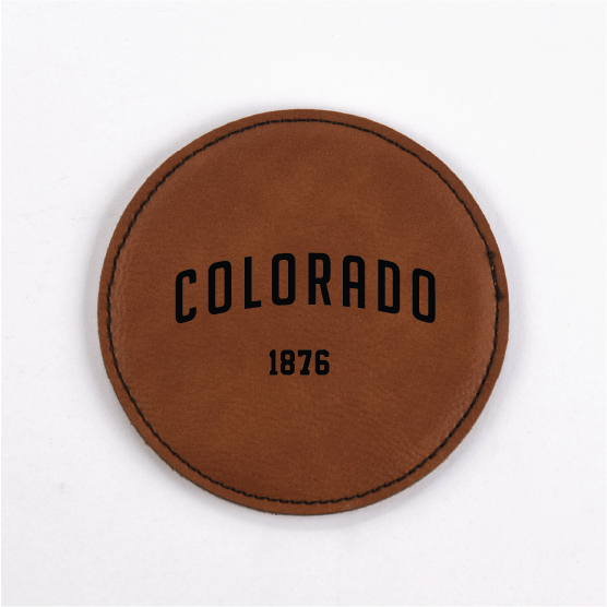 Colorado PU Leather Coasters