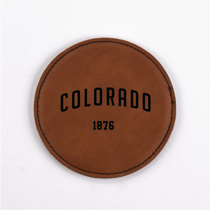 Colorado PU Leather Coasters