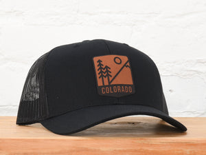 Colorado Mts & Trees Badge Snapback