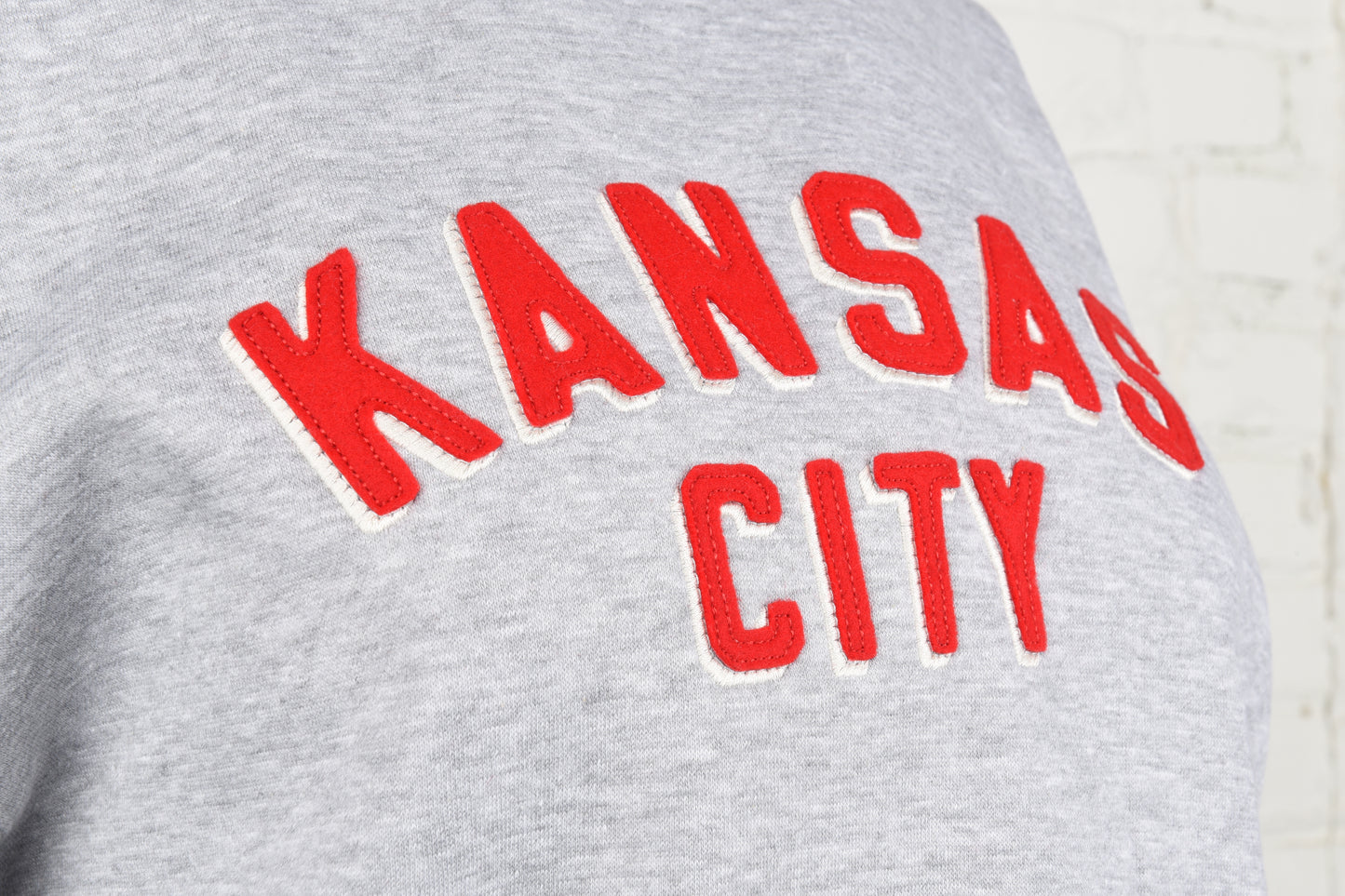 Kansas City Felt Embroidery Crewneck