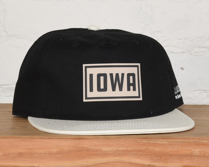 Iowa Fan Leather Patch Two Tone Snapback