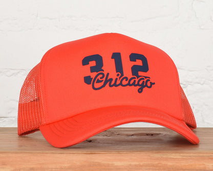 Illinois 312 Area Code Foam Trucker