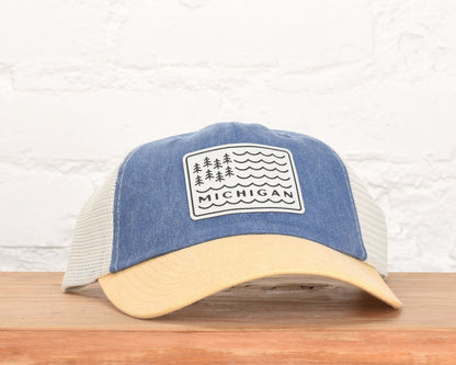 Water Waves Women's Unstructured Dad Hat (Custom)