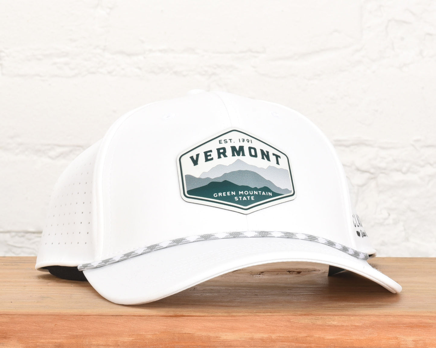 Vermont Mnts Printed Leather Patch Performance Dri-Fit Hat