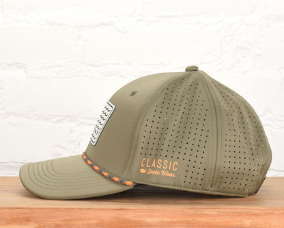 Idaho Water Waves Leather Patch Performance Dri-Fit Hat