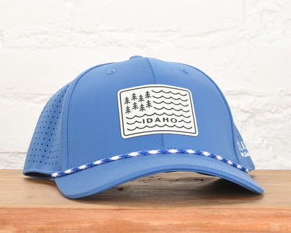 Idaho Water Waves Leather Patch Performance Dri-Fit Hat