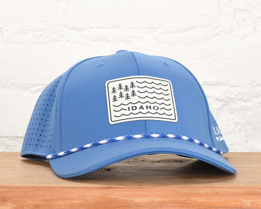 Idaho Water Waves Leather Patch Performance Dri-Fit Hat