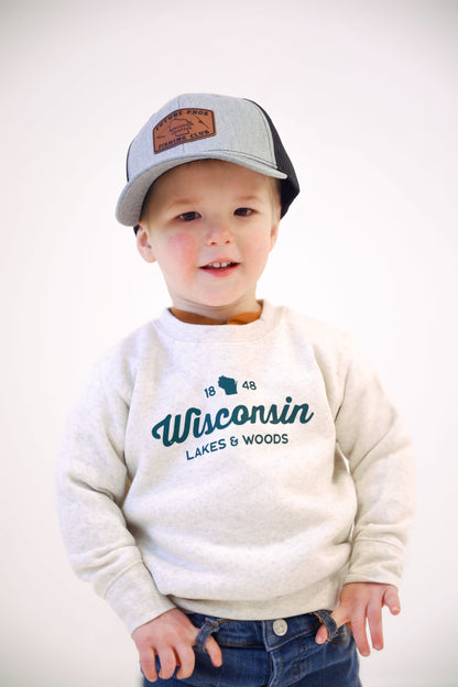 Wisconsin Kids Crewneck Sweatshirt