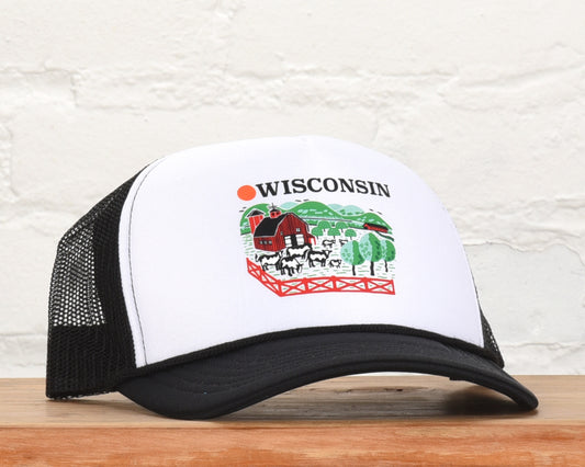Wisconsin Farm Rope Trucker Hat