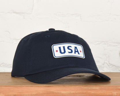 USA Printed Leather Patch Kids Hat