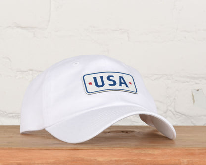 USA Printed Leather Patch Kids Hat