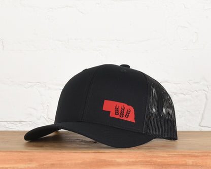 Nebraska Braided Wheat Snapback