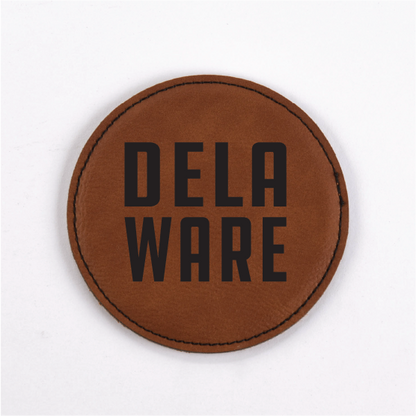 Delaware PU Leather Coasters