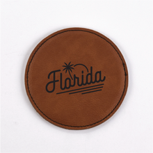 Load image into Gallery viewer, Florida PU Leather Coasters
