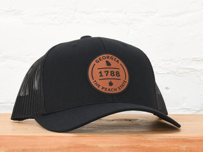 Georgia Peach State PU Leather Snapback