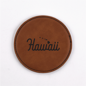 Hawaii PU Leather Coasters