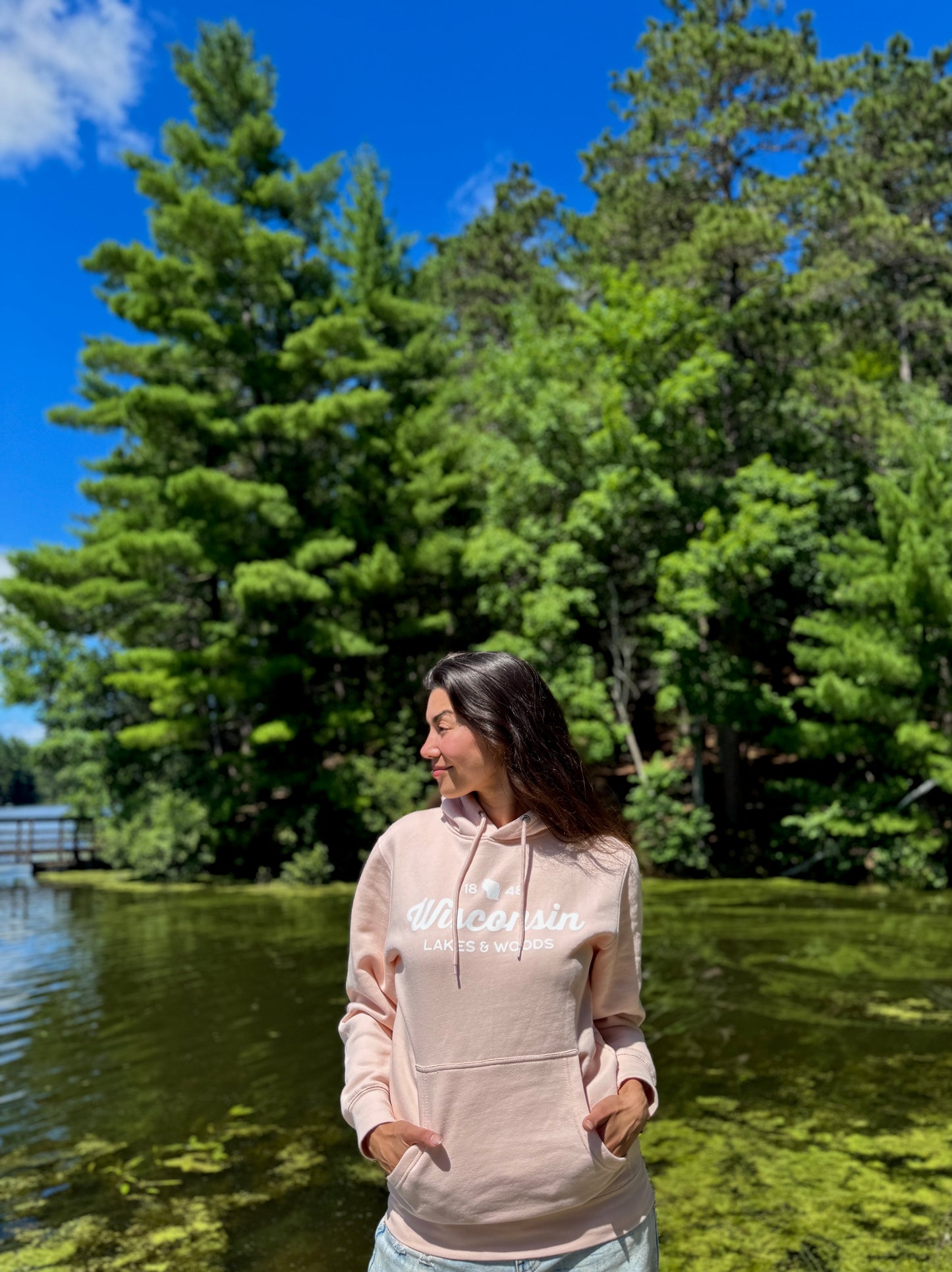 Wisconsin Lakes & Woods Unisex Premium Hoodie