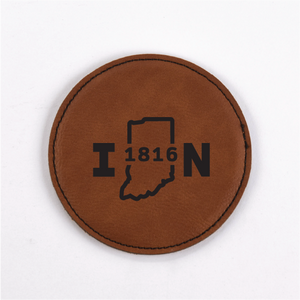 Indiana PU Leather Coasters