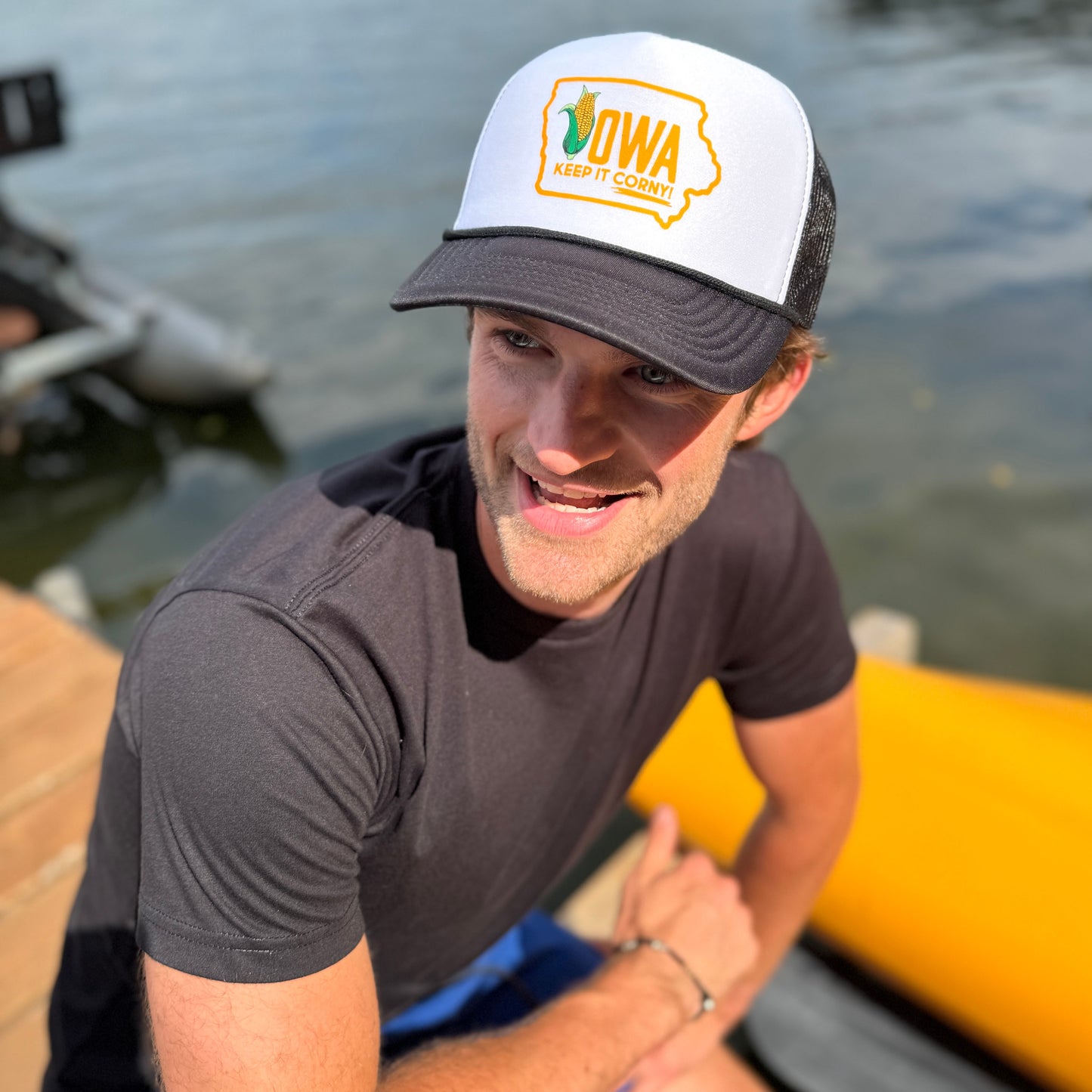 Iowa Keep it Corny Rope Trucker Hat