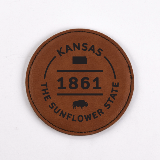 Kansas PU Leather Coasters