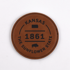 Kansas PU Leather Coasters