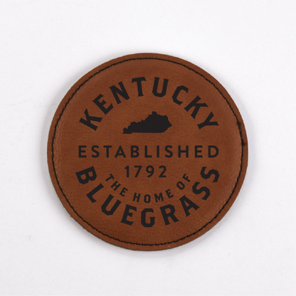 Kentucky PU Leather Coasters