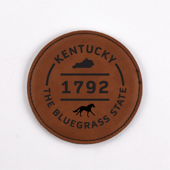 Kentucky PU Leather Coasters