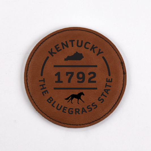 Kentucky PU Leather Coasters