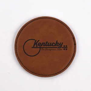 Kentucky PU Leather Coasters