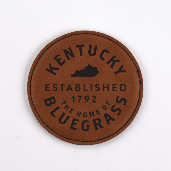 Kentucky PU Leather Coasters